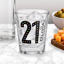 Aniversário de 21 anos Nome Personalizado