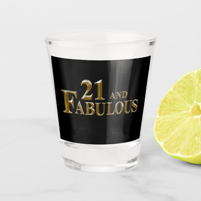 Copo De Shot Aniversário de 21 ruas (Frente)