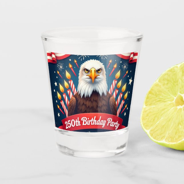 Copo De Shot Aniversário de 250 anos (Frente)