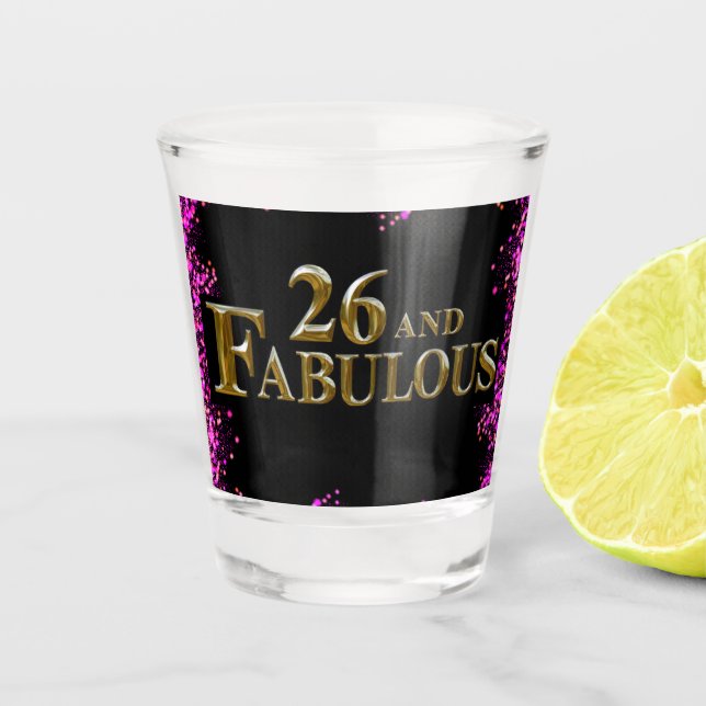 Copo De Shot Aniversário de 26 anos (Frente)