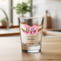 Aniversário de 30 anos Rosa Elegante Moderno