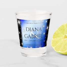 Copo De Shot Aniversário de Casamento da 67ª Estrela Sapphire