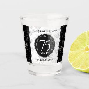Copo De Shot Aniversário de Casamento de Diamante Elegante 75