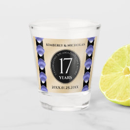 Copo De Shot Aniversário de Casamento do Elegant 17th Shells