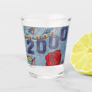 Copo De Shot Aniversário do Poster vintage 2000 ou Reunião