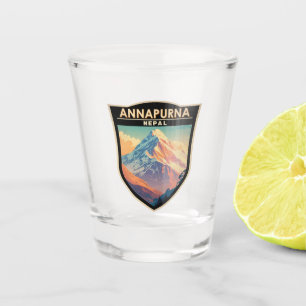 Copo De Shot Annapurna Nepal Viagem Art Vintage