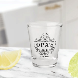 Copo De Shot Ano de Bar do Opa Personalizado Estabelecido