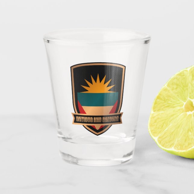 Copo De Shot Antígua e Barbuda (Frente)