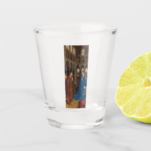 Copo De Shot Anunciação de Van Eyck Premium Luz da Catedral