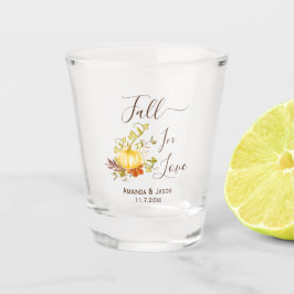 Copo De Shot Apaixonado | Favor De Casamento De Abóbora De Aqua