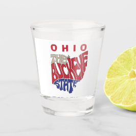 Copo De Shot Apelido Word Art de Ohio