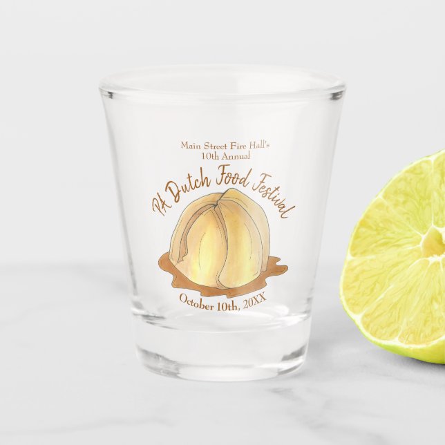 Copo De Shot Apple Dumplings Amish Pensilvânia Comida Holandesa (Frente)