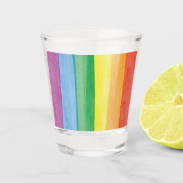 Copo De Shot Aquarelas Arco-íris Orgulho