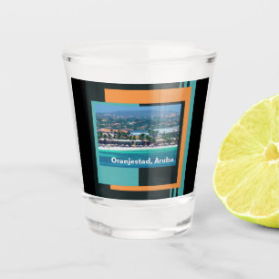 Copo De Shot Aquarelas de Oranjestad, Aruba