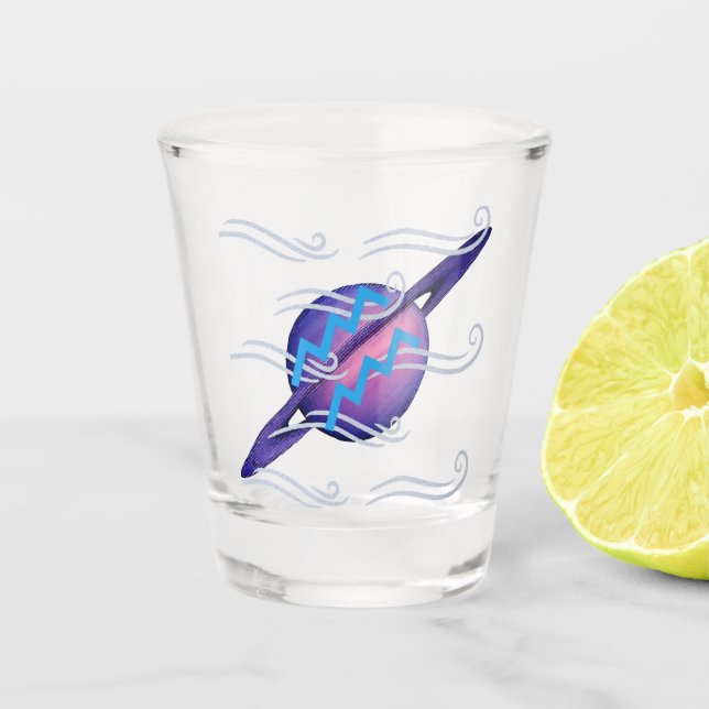 Copo De Shot Aquário (Frente)