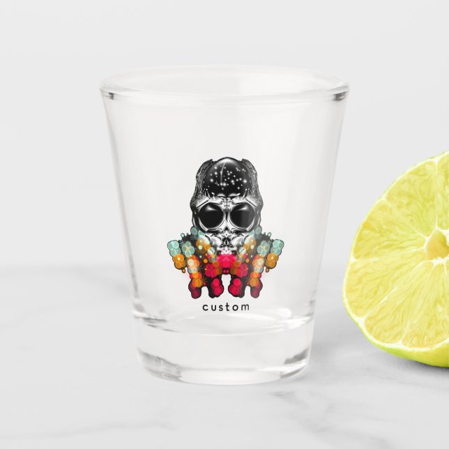 Copo De Shot Aranha-queda-branca com chapéu de Dewdrop (Frente)