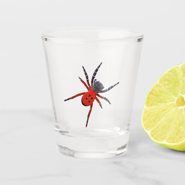 Copo De Shot Aranha vermelha (Frente)