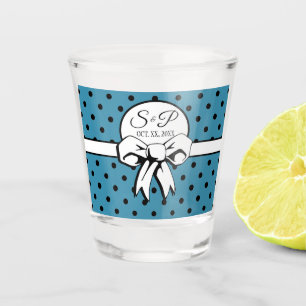 Copo De Shot Arco branco Bue e Bolinhas pretas personalizado