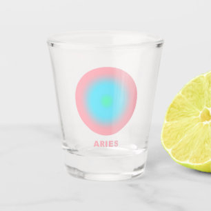 Copo De Shot Aries Gradiente de Na moda de Sinal Zodiac