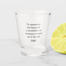 Copo De Shot Aristotle Winter Quote Decor For Home