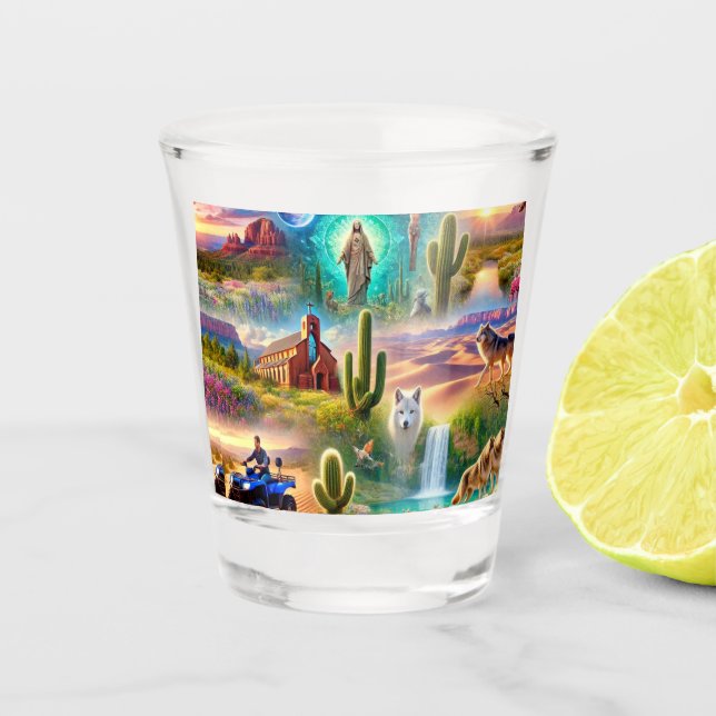 Copo De Shot Arizona Espiritual (Frente)