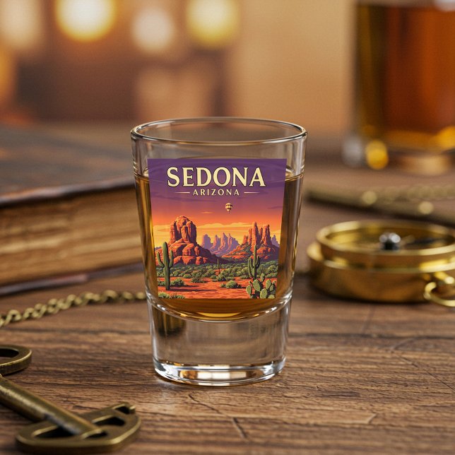 Copo De Shot Arizona Vintage Sedona (Criador carregado)