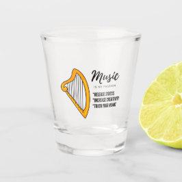 Copo De Shot arpa Music, instrumento, amantes