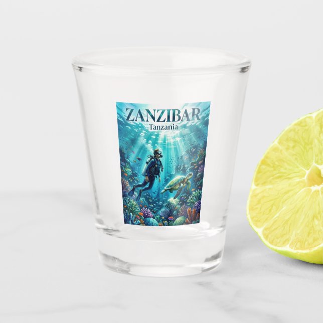 Copo De Shot Arquipélago de Zanzibar Tanzânia (Frente)