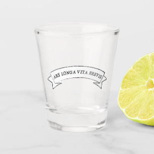 Copo De Shot ARS LONGA VITA BREVIS - A Arte é Longa e a Vida é