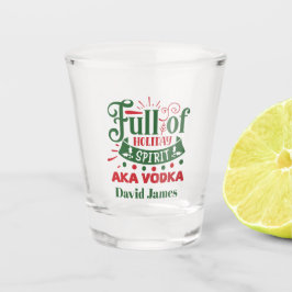 Copo De Shot Arte de Palavra de Natal engraçada