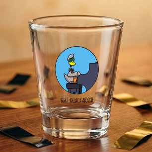 Copo De Shot Arte engraçada do Pato Burt Quackarach Pianista