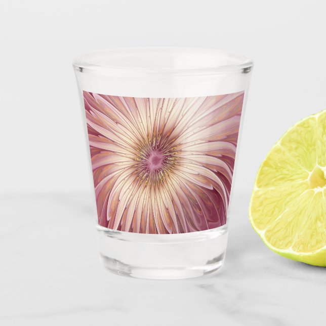 Copo De Shot Arte frontal e tonalidades de abstrato (Frente)