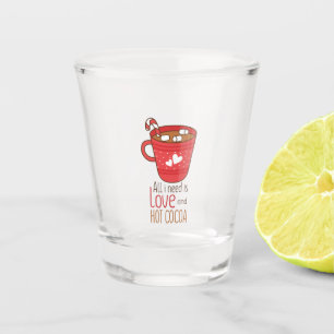 Copo De Shot Arte namorados Tudo Que Preciso É Amor