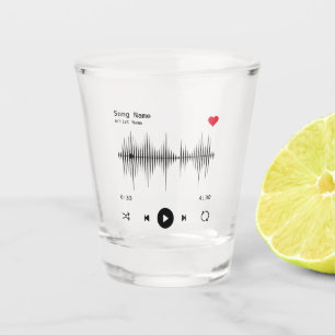 Copo De Shot Artista e Música do Player Personalizado