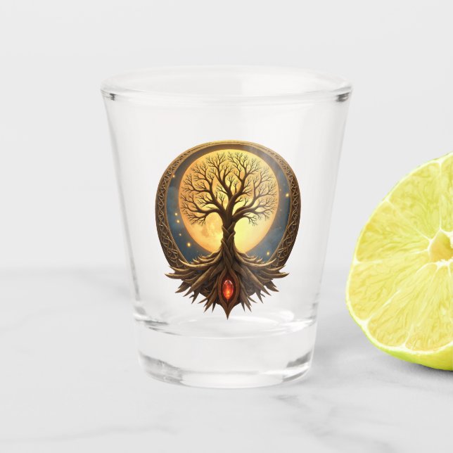 Copo De Shot Árvore da Vida – Iluminação ao Luar (Frente)