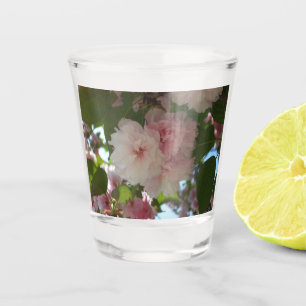 Copo De Shot Árvore de cereja I Primavera Floral com duas flor