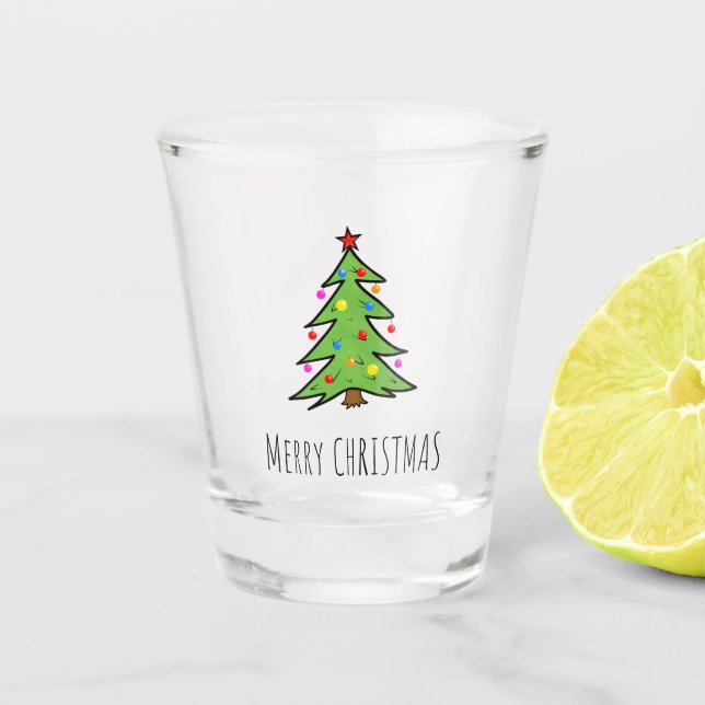 Copo De Shot árvore de Natal (Frente)