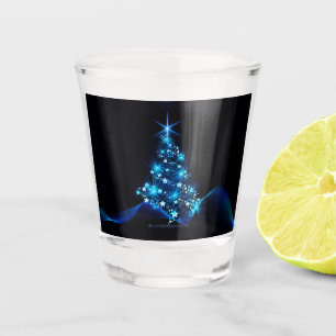 Copo De Shot Árvore de Natal estilizada e brilhante da Slippery