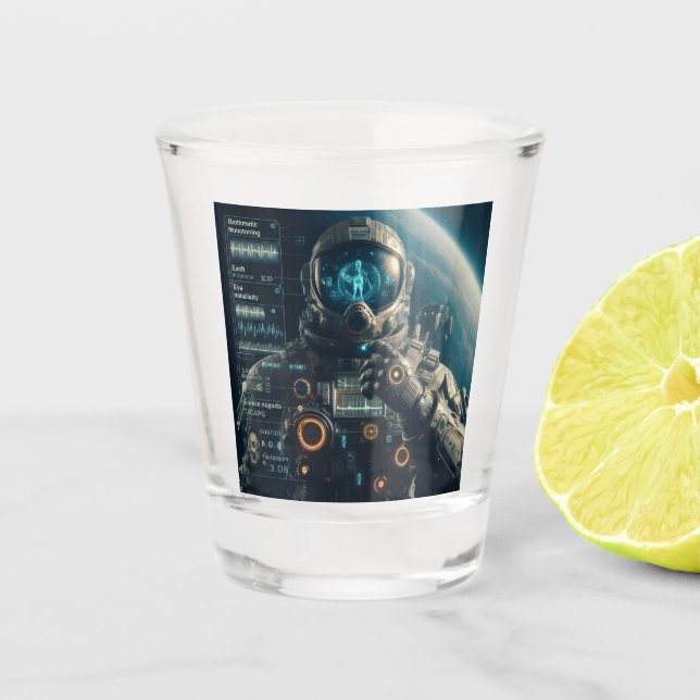 Copo De Shot Astronauta Shot Glass (Frente)