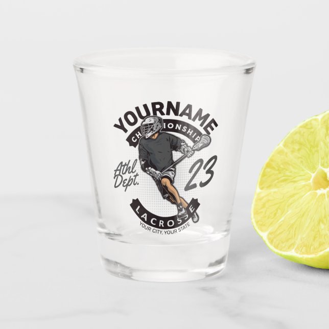 Copo De Shot Ataque Personalizado à Equipe Esportiva do Jogador (Frente)