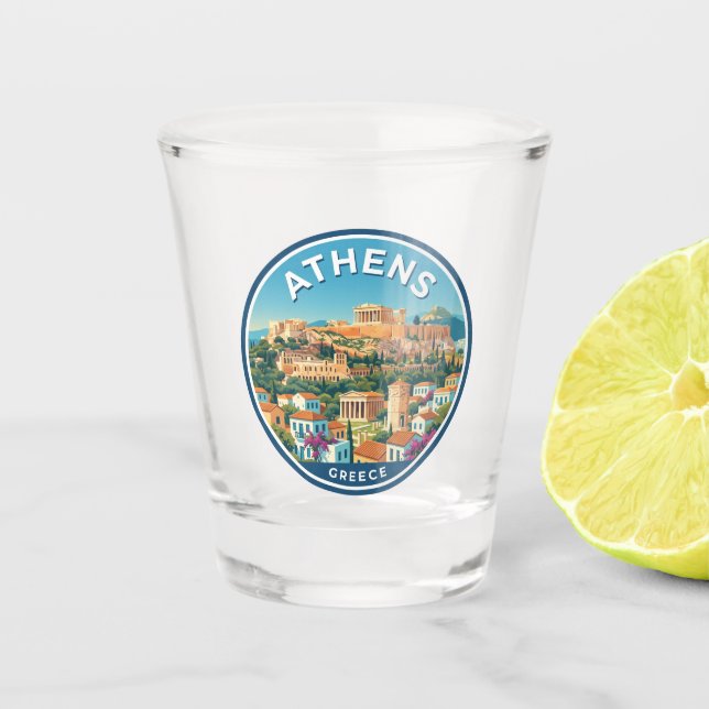 Copo De Shot Atenas Grécia (Frente)