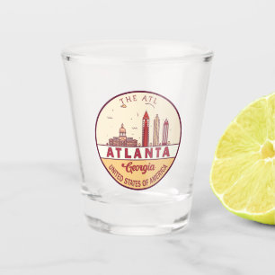 Copo De Shot Atlanta Georgia City Skyline Emblem