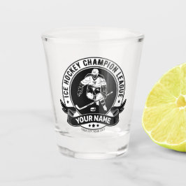 Copo De Shot Atleta Personalizado Da Equipe De Rink De Gelo Do 