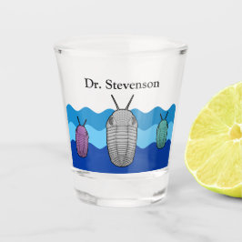 Copo De Shot Aumento dos trilobitas - Animal pré-histórico