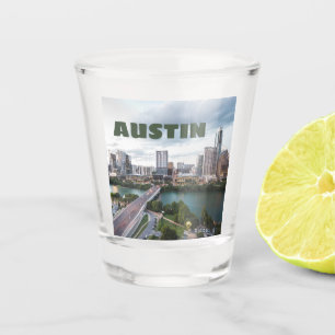 Copo De Shot Austin, foto no horizonte da cidade do Texas