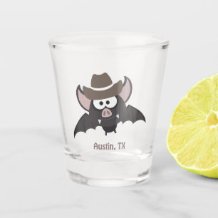 Copo De Shot Austin Texas Cute Cartoon Cowboy Bat