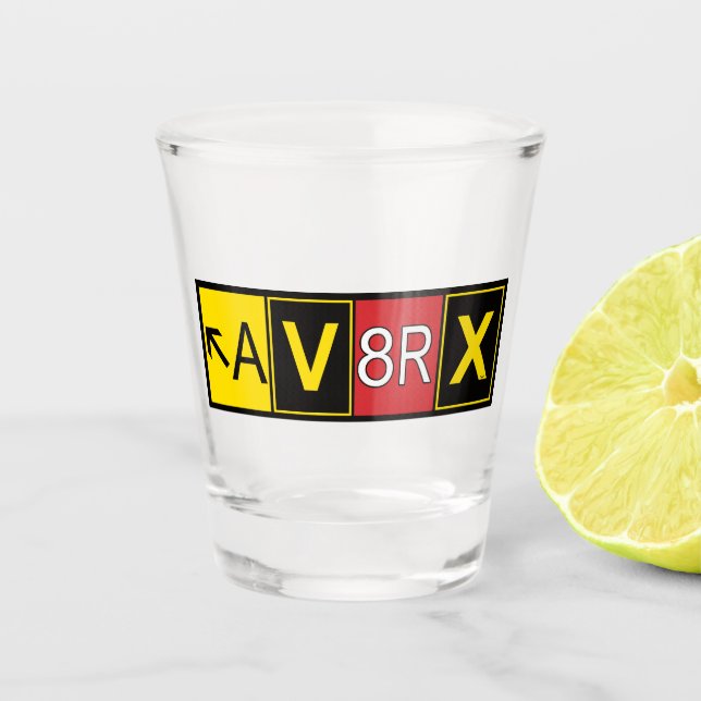 Copo De Shot Aviatrix - AV8RX (Frente)
