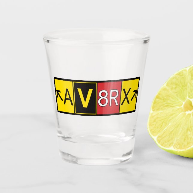 Copo De Shot Aviatrix - AV8RX (Frente)