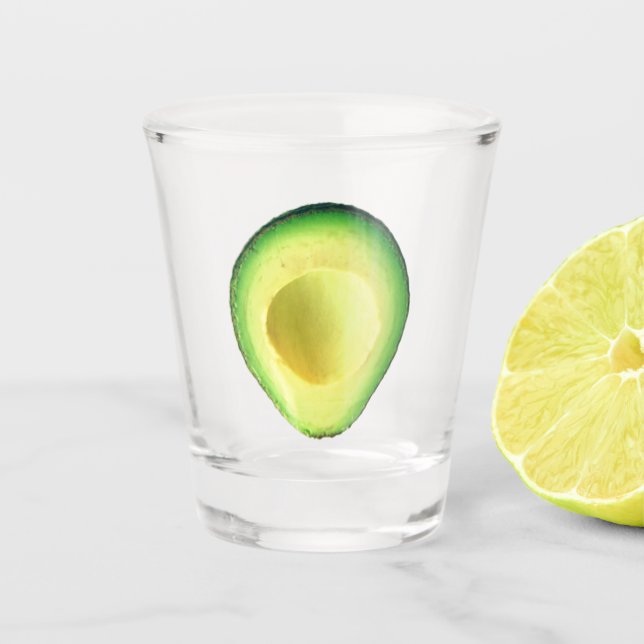 Copo De Shot Avocado Aguacate Green Shot glass (Frente)