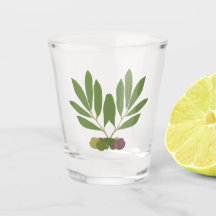 Azeitonas e ramos minimalistas. Camiseta